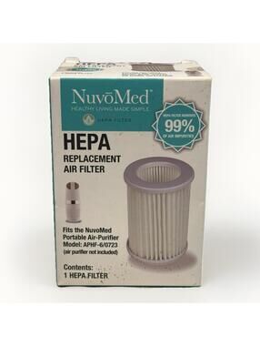 NuvoMed HEPA Replacement Air Filter for Portable Air Purifier APHF-6/0723